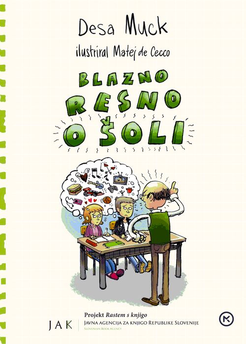 Naslovnica knjige Blazno resno o šoli