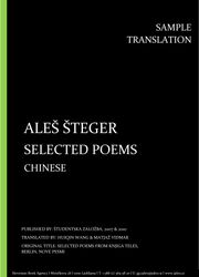 Aleš Šteger: Selected Poems, Chinese, Individual sample translation