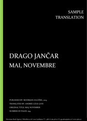 Drago Jančar: Mai, novembre, Individual sample translation