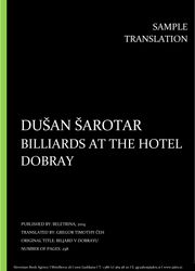 Dušan Šarotar: Billiards at the Hotel Dobray, Individual sample translation