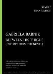 Gabriela Babnik: Between His Thighs, Individual sample translation