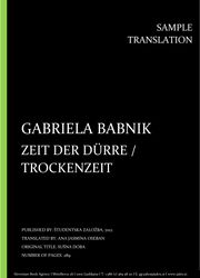 Gabriela Babnik: Zeit der Dürre, Individual sample translation