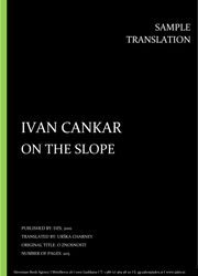 Ivan Cankar: On the Slope, Individual sample translation