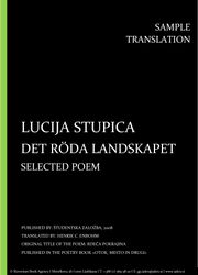 Lucija Stupica: Det röda landskapet, Individual sample translation