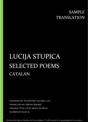 Lucija Stupica: Selected Poems, Catalan, Individual sample translation