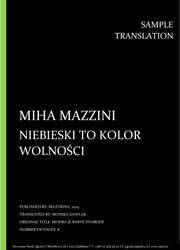 Miha Mazzini: Niebieski to kolor wolności, Individual sample translation