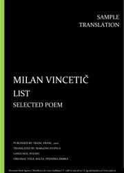 Milan Vincetič: List, Polish, Individual sample translation