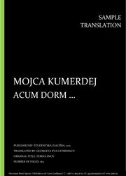 Mojca Kumerdej: Acum Dorm ..., Individual sample translation