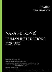 Nara Petrovič: Human instructions for use, Individual sample translation