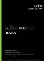Srečko Kosovel: Human, Individual sample translation