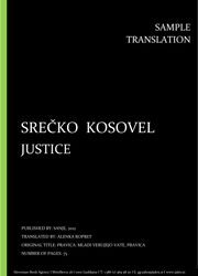 Srečko Kosovel: Justice, Individual sample translation