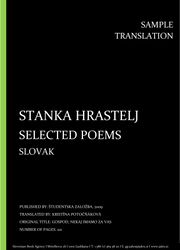 Stanka Hrastelj: Selected Poems, Slovak, Individual sample translation