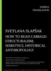 Svetlana Slapšak: How to read cabbage structuralism, semiotics, historical anthropology, Individual sample translation