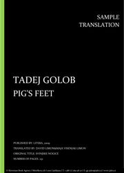 Tadej Golob: Pig's Feet, Individual sample translation