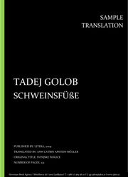 Tadej Golob: Schweinsfüße, Individual sample translation