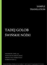 Tadej Golob: Świńskie Nóžki, Individual sample translation