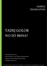 Tadej Golob: Wo ist Brina?, Individual sample translation