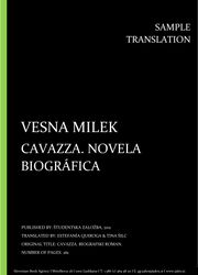 Vesna Milek: Cavazza. Novela biográfica, Individual sample translation