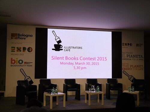 Tekmovanje slikanic brez besef tekmovanja slikanic brez besed (Silent Book Contest) na knjižnem sejmu v Bologni 2015