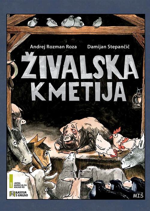 Naslovnica knjige Živalska kmetija